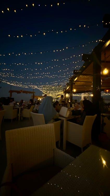 Rooftop seating area